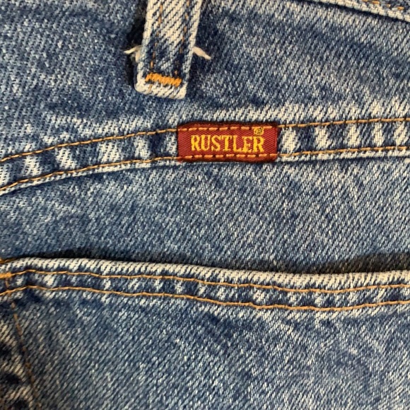 Rustler Denim Light Wash 5 Pocket Men’s Jeans - Picture 7 of 8